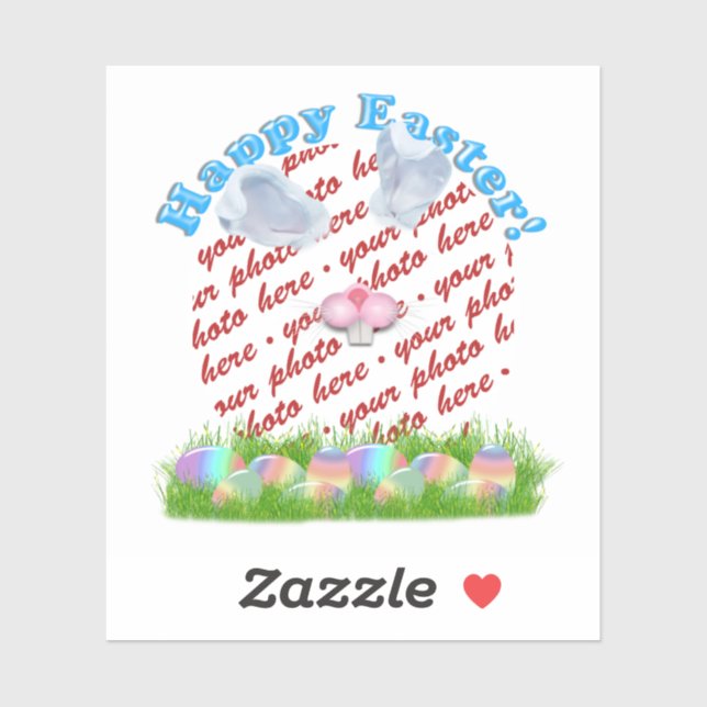Easter Bunny (Ears & Nose Adjustable) Photo Frame (Sheet)