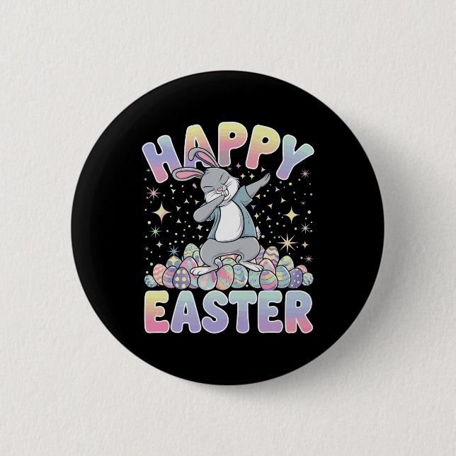 Easter Bunny Easter Egg  2 Inch Round Button (Front)