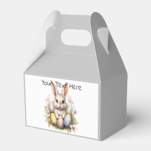 Easter Bunny & Easter Eggs Artwork Favor Box