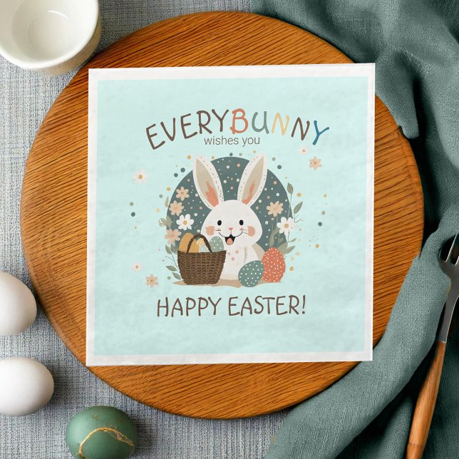 Easter Bunny Egg Basket ID1013 Napkin (Creator Uploaded)