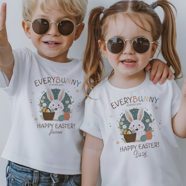 Easter Bunny Egg Basket ID1013 T-Shirt (Creator Uploaded)
