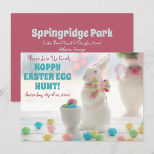 Easter Bunny, Egg Hunt Invitation