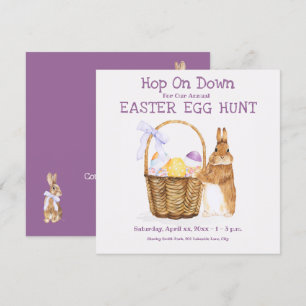 Easter Bunny, Egg Hunt Party Invitation