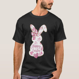 Easter Bunny Egg Hunt Rabbit Floral Easter Day Hap T-Shirt