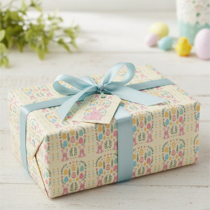 Easter Bunny & Egg Pattern Wrapping Paper