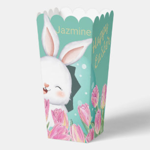 Easter Bunny Egg Tulips Favor Box