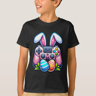 Easter Bunny Egg Video Game Gamer Funny Boys Gamin T-Shirt