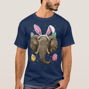 Easter Bunny Elephant Funny Easter Elephant  T-Shirt