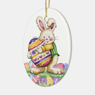 Easter Bunny Exclusive Ceramic Ornament