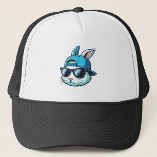 Easter Bunny Face Baseball Cap Sunglasses Rabbit B