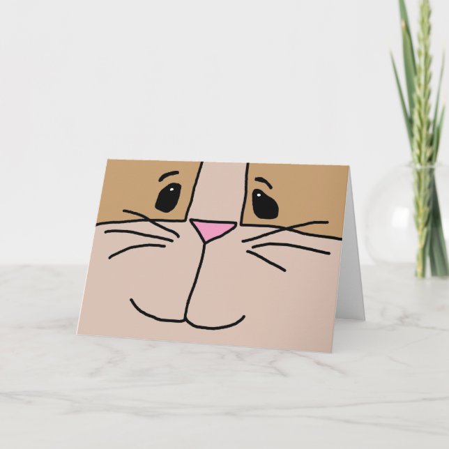 Easter Bunny Face Card / Easter for Kids (Front)