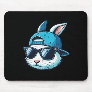 Easter Bunny Face Sell Cap Sungles Rabbit Boys Kid Mouse Pad