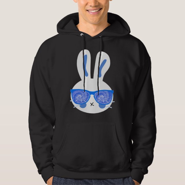 Easter Bunny Faces cool Easter Rabbit Bunnies Hoodie (Front)