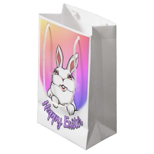 Easter Bunny Favour Bags Personalized Easter Bags (Front Angled)
