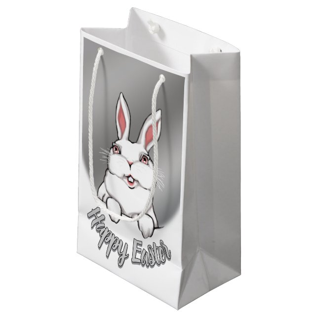 Easter Bunny Favour Bags Personalized Easter Bags (Front Angled)