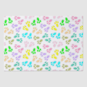 Easter Bunny Feet Pattern Custom Tissue Paper