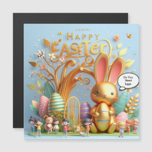 Easter Bunny filled with vibrant hues