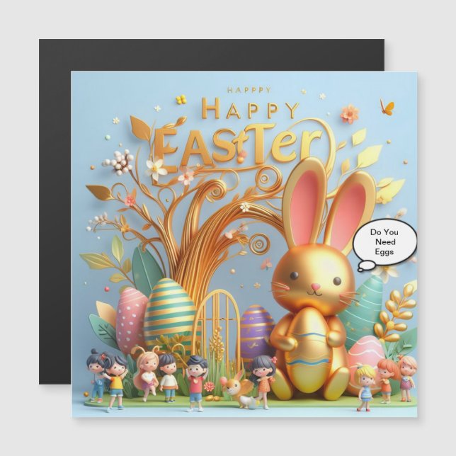 Easter  Bunny filled with vibrant hues (Front/Back)