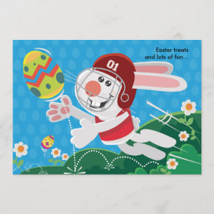 Easter Bunny Football Invitation