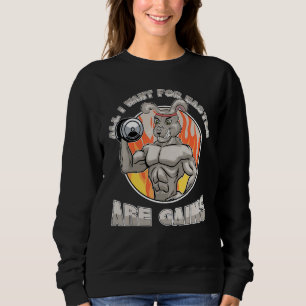 Easter Bunny For Bodybuilders And Weightlifters In Sweatshirt
