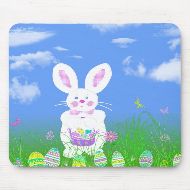 Easter Bunny Fun Mouse Pad (Front)