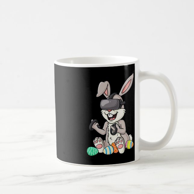 Easter Bunny Gamer Fun Eggs Gaming Toddler Boys Ki Coffee Mug (Right)