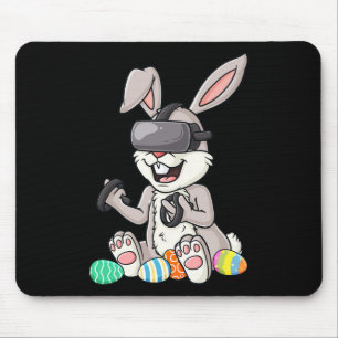 Easter Bunny Gamer Fun Eggs Gaming Toddler Boys Ki Mouse Pad