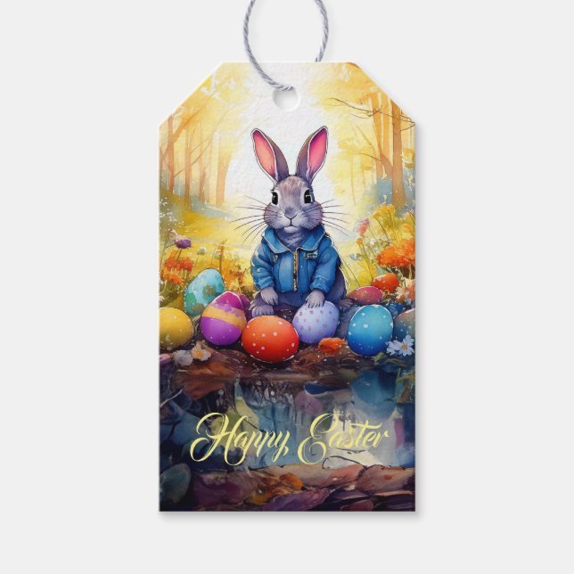 Easter Bunny  Gift Tags (Front)