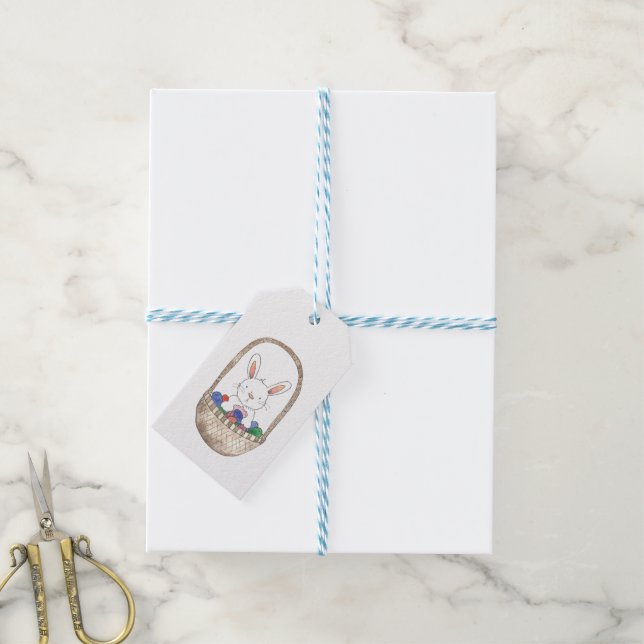 Easter Bunny Gift Tags (With Twine)
