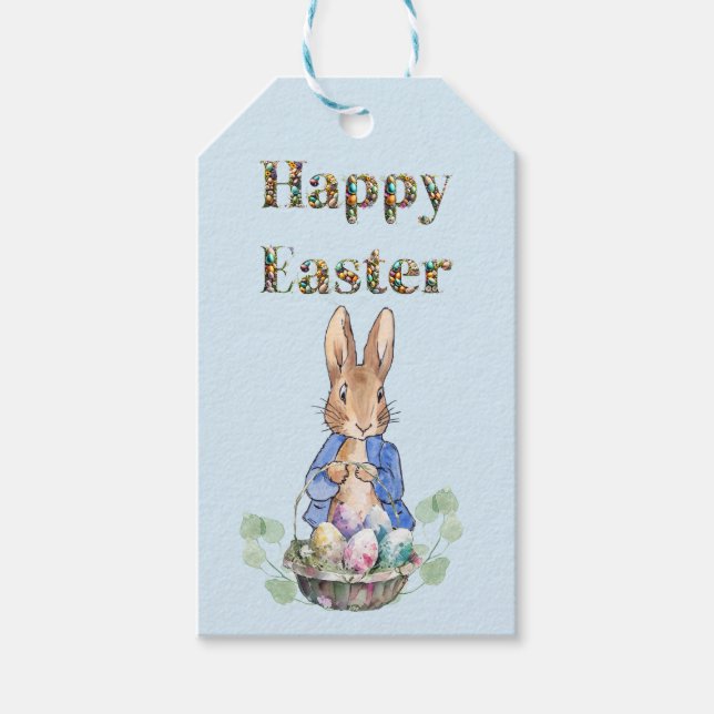 Easter bunny gift tags (Front)