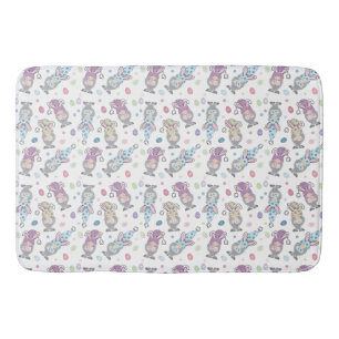 Easter Bunny Gnome Pattern Bath Mat