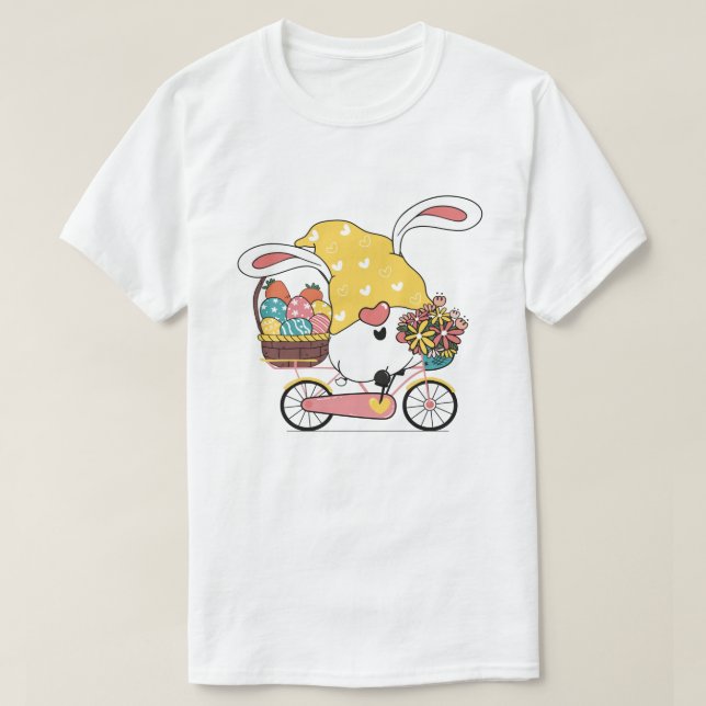 Easter Bunny Gnome T-Shirt (Design Front)