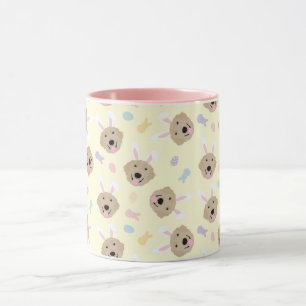 Easter Bunny Golden Retriever Pattern  Mug