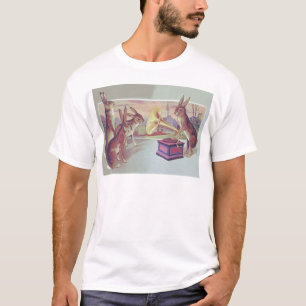 Easter Bunny Gramophone Phonograph T-Shirt