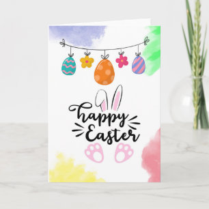 Easter Bunny Greeting Card – Bright Spring Colours