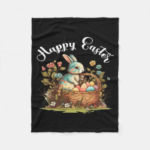 Easter Bunny Happy Easter Day Easter Fleece Blanket