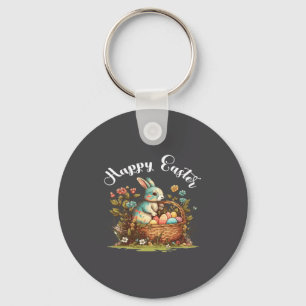 Easter Bunny Happy Easter Day Keychain