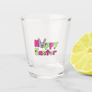 Easter Bunny Happy Easter Eggs Shot Glass
