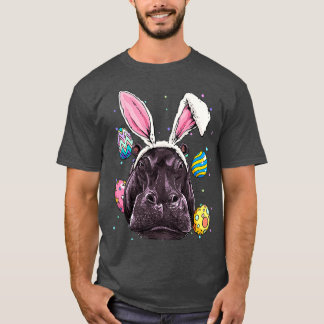 Easter Bunny Hippo  Funny Easter Hippo Gifts T-Shirt