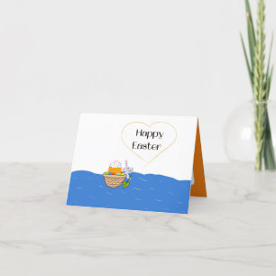 Easter bunny holiday card
