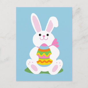 Easter Bunny Holiday Postcard