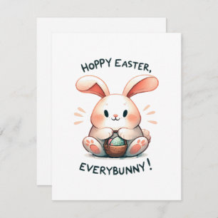 Easter Bunny Hoppy Easter, Everybunny! Card