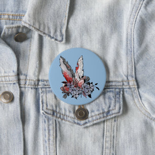 Easter Bunny Horror 3 Inch Round Button