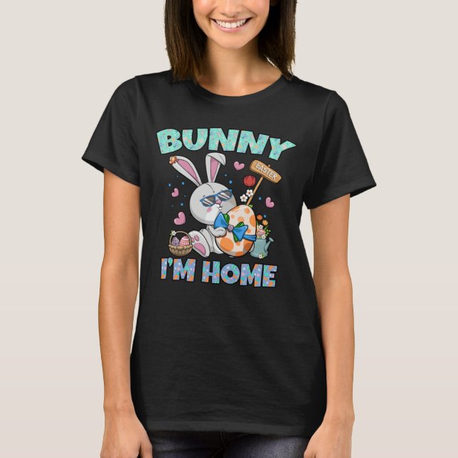 Easter Bunny I m Home Husband Wife Matching T-Shirt (Front)