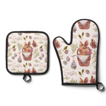 Easter bunny in a basket