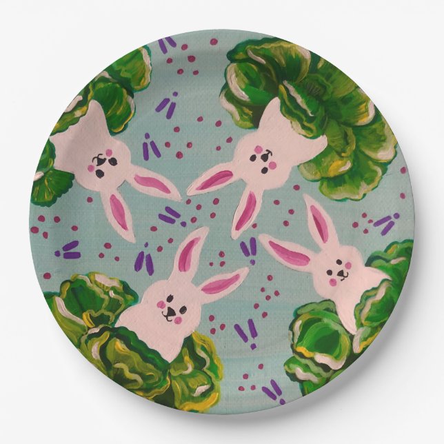 Easter Bunny in Cabbage Plate (Front)