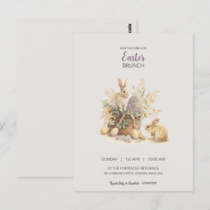 Easter Bunny Invitation Postcard