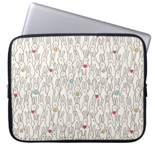 Easter Bunny: Joyful Seamless Fun. Laptop Sleeve
