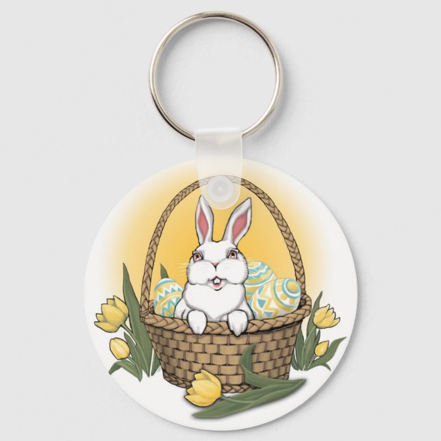 Easter Bunny Keychain Festive Easter Keepsakes (Front)