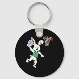 Easter Bunny Kids Boys Men Rabbit Dunking Basketba Keychain